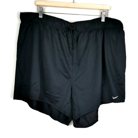 NWT Nike Dri-Fit Shorts 2X Black - Picture 2 of 8